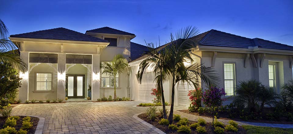 Useppa Model Home in Hidden Harbor Estates, Fort Myers, Stock Construction